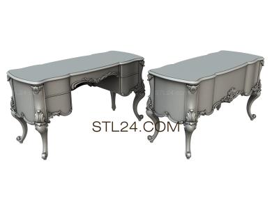 Комплекты мебели (KMB_0019-06) 3D модель для ЧПУ станка